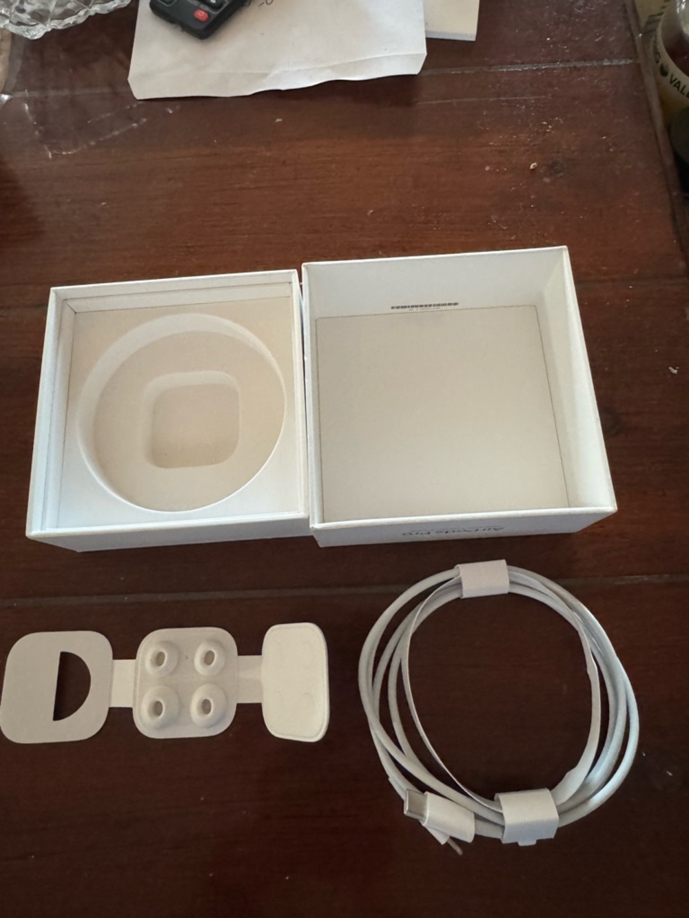 AirPods Charging Cable + Original Box + Silicone Ear Tips (No Earbuds) - Picture 2 of 3